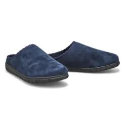 Mens Saturn Memory Foam Slipper - Navy -Softmoc https3A2F2Fwww.softmoc.com2FItems2Fimages2FSATURN NVY M XX4.jpg 640x