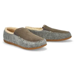 Mens Stark Closed Back Slipper - Grey -Softmoc https3A2F2Fwww.softmoc.com2FItems2Fimages2FSTARK GRY XX4.jpg 640x