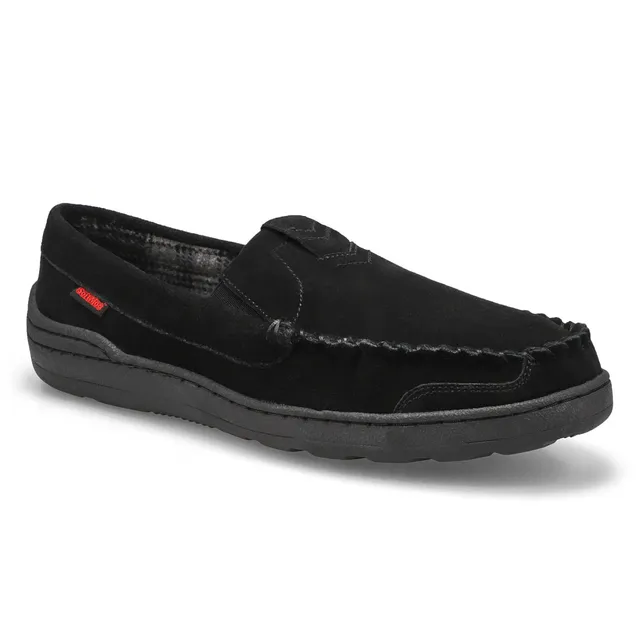Mens Theon Suede Moccasin - Black 1 Mens Theon Suede Moccasin - Black