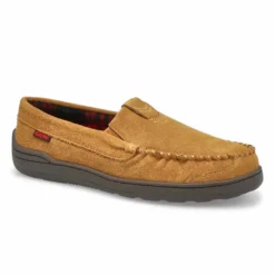 Mens Theon Suede Moccasin - Chestnut