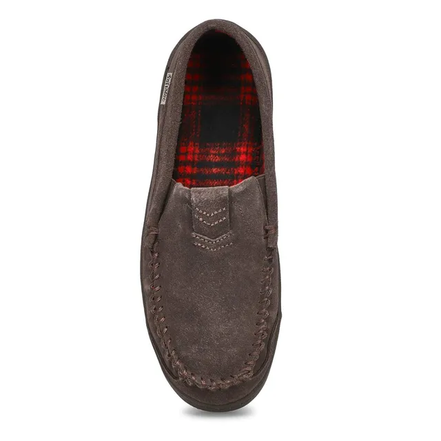 Mens Theon Suede Moccasin - Grey 2 Mens Theon Suede Moccasin - Grey - Image 2