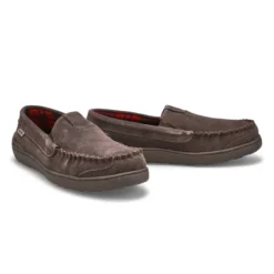 Mens Theon Suede Moccasin - Grey 7 Mens Theon Suede Moccasin - Grey -Softmoc https3A2F2Fwww.softmoc.com2FItems2Fimages2FTHEON GRY XX4.jpg 640x