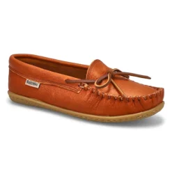 Womens Wanda Leather Moccasin - Cashew