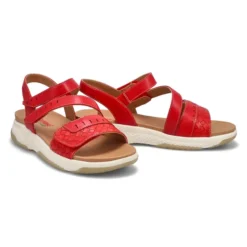 Womens Wensy 01 Vegan Sandal - Red Combi -Softmoc https3A2F2Fwww.softmoc.com2FItems2Fimages2FWENSY01 RED XX4.jpg 640x